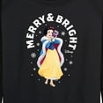 thumbnail image 3 of Disney - Merry And Bright Snow White - Women's Lightweight French Terry Long Sleeve Shirt, 3 of 5