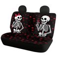thumbnail image 5 of Chririnla Car Back Seat Covers for Auto Interior Automotive, Skeleton Couple 2 Pack Car Rear Seat Protectors Protects Against Dog Hair Easy to Install, 5 of 7