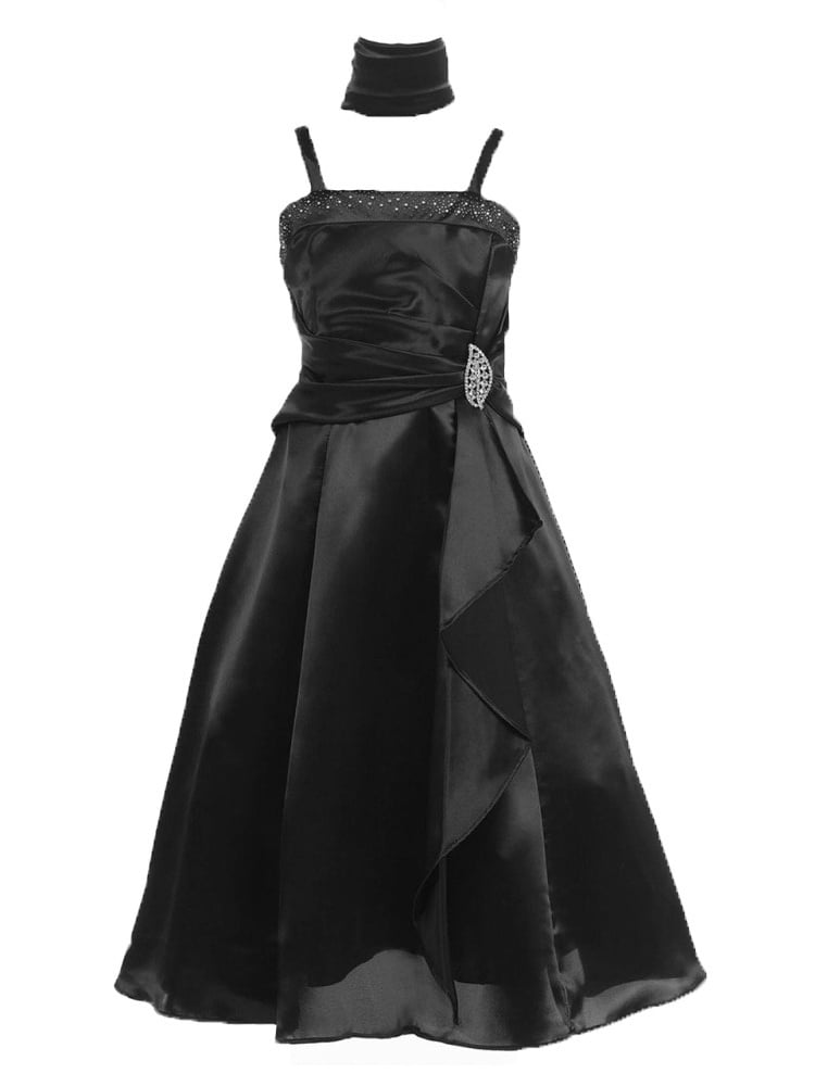 walmart girls black dress