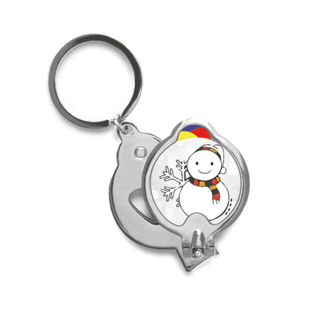Weather Snowman Snowflake Illustration Nail Clippers Sharp Fingernail Stainless Steel Cutter