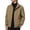 Khaki, variant on Fgnfyis Jacket for Men Casual Long Sleeve Zip up Solid Jacket for Daily Wear Outdoor Activities and Riding Spring Autumn Mens Jackets Khaki XXXL