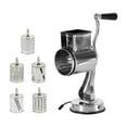 thumbnail image 1 of Boreal Craft Cheese Grater Kitchen Manual Cheese Grater With Handle Vegetable Slicer With 5 Replaceable Drum Stainless Steel Grater Easy To Clean Grater Slicer For Frui Dumpling Set with Mat Compact, 1 of 3