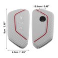 thumbnail image 4 of Coche Llave Silicona Estuche 3 Botones Coche Antideslizante Llave Cubierta Protección Gris, 4 of 6