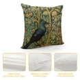 thumbnail image 4 of RUIYC William Forest Raven On Leaves Blue Green Floral 12 Morris Throw Pillow Covers 18x18 Inch Aesthetic Pillow Decorative Pillowcase Home Decor Living Room Cushion Case Bed Sofa Couch, 4 of 5