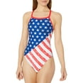 thumbnail image 1 of Tyr Star Spangled Durafast One Diamondfit Swimsuit (Red/White/Blue, 38), 1 of 2