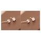 thumbnail image 4 of Pendientes de diamantes de imitación Jumpingount joyería perforación Simple 2piezas, 4 of 5