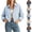 #0232-Brown, variant on Womens Classic Polk Dot Jacket Casual Full Zip Varsity Jackets Shackets Outwear with Fall