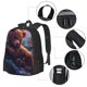 thumbnail image 2 of Easygdp Lazy Stone Bear Mochila de Gran Capacidad Minimalista Ideal para Escuela, Viajes y Uso Diario, 2 of 6