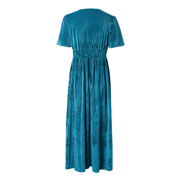 Women's Velvet Maxi Dress Formal Dresses For Wedding Guest Dress Cute Dresses for Women Dinner Dress for Women Women Outfits for Summer Length Dress Petite Maxi Dresses Summer Dress Sleeves Women S