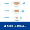 thumbnail image 5 of Nexcare Waterproof Clear Bandages, Assorted Sizes, 20 Count, 5 of 20
