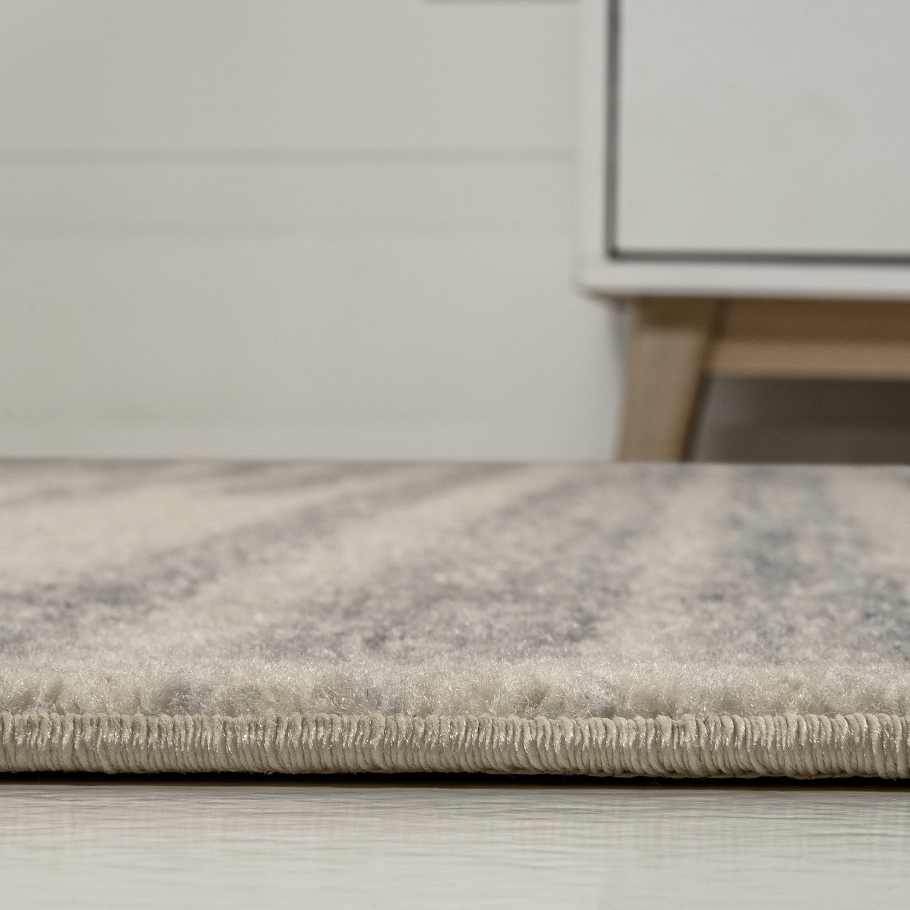 JONATHAN Y MOROCCAN HYPE 2 x 8 Runner Rug, Khalil Berber Stripe - Cream/Gray, MOH207C-28