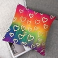 thumbnail image 7 of Acheng LGBTQ Pride Throw Pillow Covers  Love Wins Colorful Rainbow Home Decoration Farmhouse Pillow Cushion Case for Sofa Bedroom 2 pcs White, 7 of 7