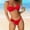 Red, variant on Women's Solid Color Three Flower With Steel Support And Chest Pad Split Swimsuit Swimsuit Bathing Suit Shirts for Juniors Womens Long Board Shorts Size 16 Bathing Suits for Women Tie Bra Underwire