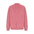 thumbnail image 6 of Women Faux Suede Bomber Jacket Sevevn Long Sleeve Zip Up Raglan Sleeve Cropped Casual Outerwear for Everyday Street Wear, 6 of 7