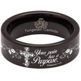thumbnail image 5 of Bible Verse Philippians 1:29 Tungsten Carbide Ring, 5 of 9