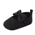 thumbnail image 3 of THDHVS Toddler Girl Dress Shoes,Toddler Shoes,Summer Toddler Knitted Bow Wool Shoes Non-slip Toddler Walking Shoes Black 9-12 Months, 3 of 9