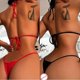 thumbnail image 5 of Women Thongs Babydoll Nightwear Sexy Lingerie Bra Set Sleepwear Underwear Strap 26s, 5 of 5