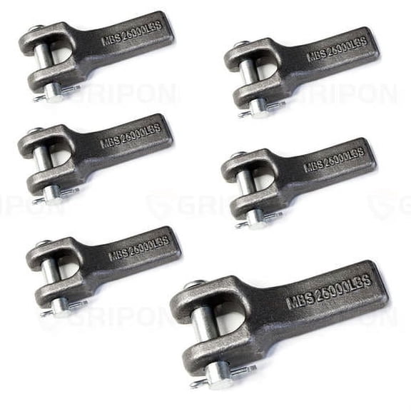 GRIPON (Pack of 6) 3/8 inch Weld-On Safety Chain Retainer for Truck Trailer Hitch