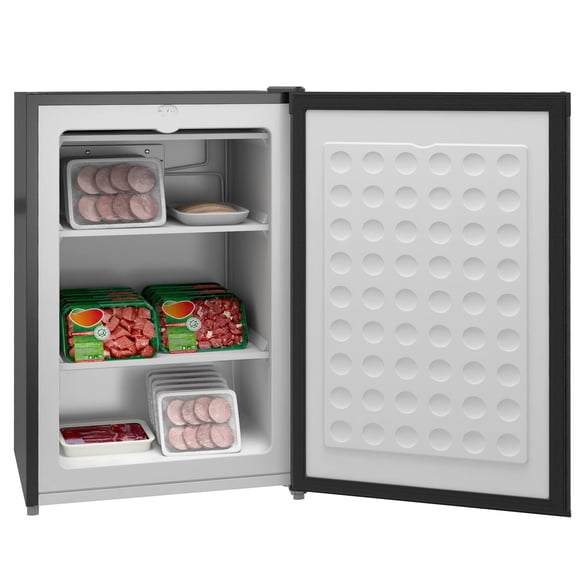 Congelador vertical HOMCOM Mini compacto de 3.0 pies cúbicos con puerta reversible