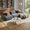 Gray, variant on Demi Bonn L-Shaped Modular Sofa, Pet-Friendly Corduroy Fabric, Extra-Wide Curved Armrests, 32D High-Resilience Sponge, Ergonomic Design, No Assembly, for Living Room Bedroom, Blue