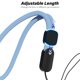 thumbnail image 4 of Oakxco Cordón Compatible Con Airpods Pro 2 Loop Correa De Nylon Ajustable Para Mano Y Muñeca Cordón Para Teléfono Celular/Cámara/Interruptor/Ipods Pro 2Nd/Airpods 1/2Nd/3Rd/Pro Estuche Azul Claro, 4 of 5