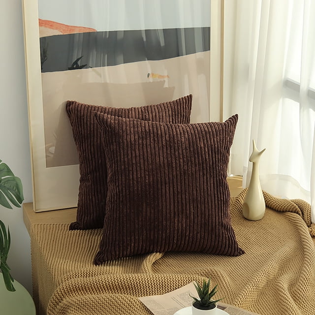 Funda de cojín de pana para sofá, funda de cojín con tiras de maíz, decoración de tela suave, cojín decorativo para sala de estar, material duradero de alta calidad, para dormitorio, diseño