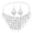 silver, variant on Gold Color Carved Sequins Necklace Drop Earrings for Women Belly Dance Sets-gold
