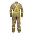 thumbnail image 4 of Just In Trend Safety Hi Vis Coverall with Leg Zipper – 100% Cotton, 7 oz (Small, Khaki), 4 of 5