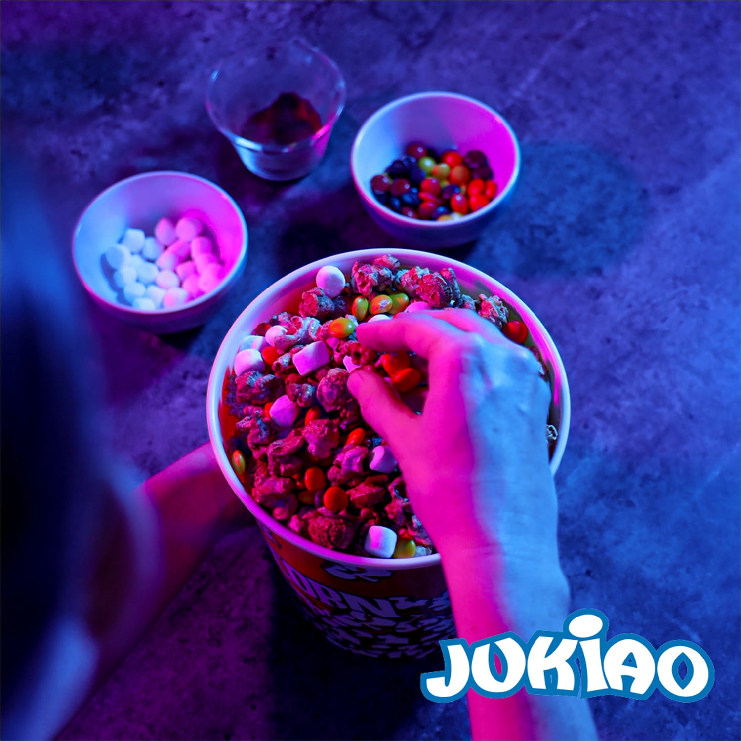 (3 pack) Jukiao Sweet and Salty Popcorn Jumbo Size, Non-GMO Corn, 7 oz Bag