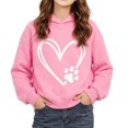 thumbnail image 3 of Abtuhar Fall Hooded Pullover Sweatshirt for Little Girls Solid Long Sleeve Tops for 1-10 Years, 3 of 5