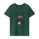 thumbnail image 1 of Camiseta de cuello redondo para mujer, elegante camiseta básica para uso diario, vacaciones, trabajo. XL, 1 of 7