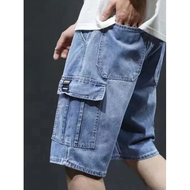 Pantalones Vaqueros Cortos Denim Pantalones Cargo Cortos Hombre