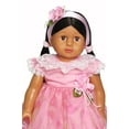 thumbnail image 5 of Pink Satin Dress with Headband & Matching Babydoll for 18-Inch Dolls | Dolls Clothes, 5 of 6