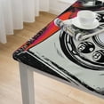 thumbnail image 4 of HAOXIT  Red Tablecloth, Illustration of a Classic Retro Telephone with Numbers Vintage Art Design Print, Dining Room Kitchen Rectangular Table Cover 60''x60'', 4 of 7