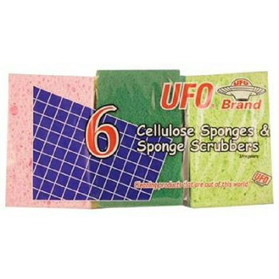 Ufo Sponge/Scrub Pads 6Ct - 1 count only