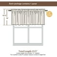 thumbnail image 3 of SIABC-Christmas Hunter Green Valance for Windows, Light Filtering Faux Linen Textured Small Short Valance for Bathroom Laundry Basement, 60Wx14L inch, 1 Piece, 3 of 4
