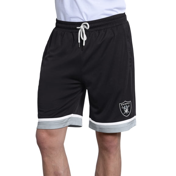 Men's Starter  Black Las Vegas Raiders Power Play Mesh Shorts