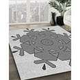 thumbnail image 3 of Ahgly Company Machine Washable Indoor Round Transitional Sonic Silver Gray Area Rugs, 7' Round, 3 of 7