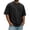 Black #12, variant on Men's Corduroy Crew Neck Short Sleeve T-Shirt, Loose Fit Casual Summer Textured Top, Fashion Streetwear 2XL