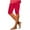 Hot Pink 1, variant on Kaemgyyd Capri Leggings for Women Solid Color High Waist Capris Pants Casual Butt Lifting Knee Length Slim Yoga Cropped Trouser
