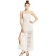 thumbnail image 2 of Joe & Elle Maxi vestido de encaje con tiras para mujer, blanco roto, grande, 2 of 2