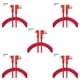 thumbnail image 1 of Sidaley Cable de carga rápida Reemplazo del cable de datos de doble codo para la interfaz micro USB del teléfono móvil Android, rojo, 2 m Rojo 2M 5piezas, 1 of 6