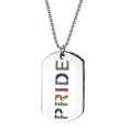thumbnail image 1 of ía de Collar Colgante Letras Orgullo Lesbianas Bandera del Iris Etiqueta de Perro Sunnimix Collar colgante, 1 of 7