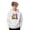White, variant on Boys Girls Graphic Print Hooded Sweatshirt Casual Pullover Jacket With Pocket For Kids Youth