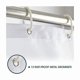 thumbnail image 4 of 90*180cm Camper Stall Shower Curtain Floral Border Herbs and Wildflowers Botanical Vintage Engraving Black Waterproof Polyester Fabric Set with Hooks, 4 of 5
