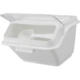 thumbnail image 5 of TrueCraftware- 2 Gallon (40 Cups) White Shelf Ingredient Bin with Clear Flip Top Lid & Measuring Scoop- Stackable Plastic Kitchen Pantry Organization Dry Food Flour Sugar for Kitchen Restaurant, 5 of 6