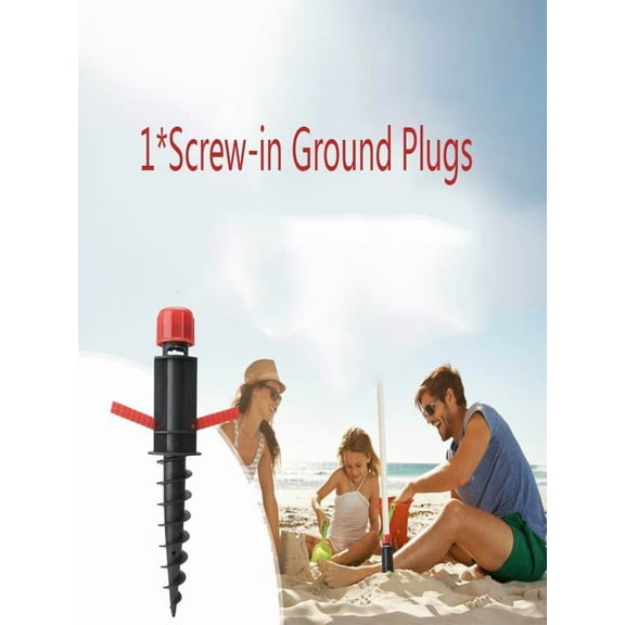 Premium Beach Umbrella With Sand Anchor - Portable UV Protection Sun Shade With Ergonomic Handle For Seaside Pool & Outdoor Use