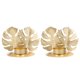 thumbnail image 1 of KAKOWELY 2 candelabros decorativos de hierro con diseño nórdico de pan de oro (dorado), 1 of 5