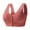 Watermelon Red, variant on XFLWAM Women's Daisy Bra Sports Push Up Bras for Women Wireless Beauty Back High Support Front Closure Charm Daisy Bras Front Snaps Beige 3XL