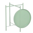 thumbnail image 2 of Buro Mesa de Centro Blanca con Bandeja Mesa Auxiliar de Metal,Verde FurnitureR Moderno, 2 of 6